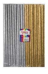 Bibuła marszczona 25x200cm mix złoty 10 rolek