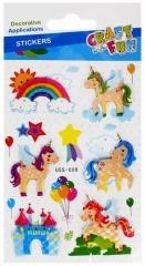 Naklejki 3D jednorożec