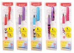 Pióro Collage 11 dla leworęcznych + 6 naboi mix