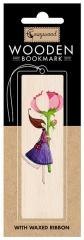 Zakładka drewniana Róża