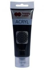 Farba akrylowa 75ml czarna HAPPY COLOR