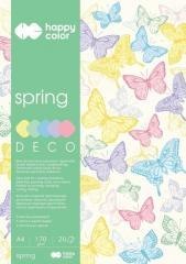 Blok A4/20K Deco Spring 170g HAPPY COLOR