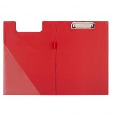 Deska A4 PVC z klipsem i okładką czerwona D.RECT