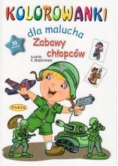 Kolorowanki dla malucha. Zabawy chłopców