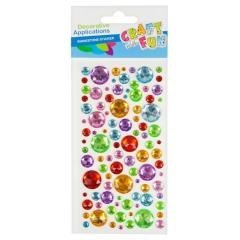 Ozdoba dekoracyjna krysztalki samoprzylepne koła