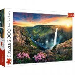 Puzzle 2000 Wodospad Haifoss, Islandia TREFL