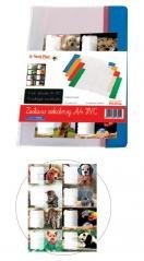 Okładka na zeszyt A4 PVC MIX + naklejki (8szt)