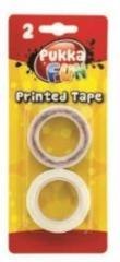 Taśma klejąca z nadrukiem 2 szt. PUKKA