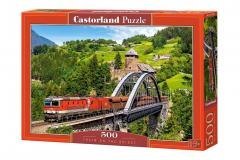 Puzzle 500 Pociąg na moście CASTOR
