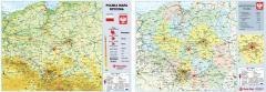 Podkład dwustronny z mapą Polski