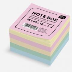 Kostka papierowa 85x85x50mm kolorowa nieklejona