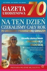 Karnet Urodziny gazeta 70