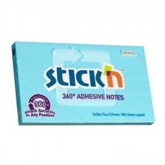 Notes samoprzylepny 360 stopni niebieski 100K
