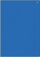Teczka z gumką A4+ jednokolorowa niebieska (10szt)