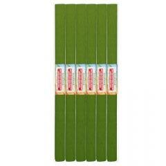 Bibuła marszczona 25 oliwkowa (10szt)