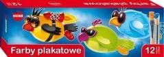 Farby plakatowe 12 kolorów 20ml MONA