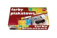 Farby plakatowe 8 kolorów 20ml eko MONA