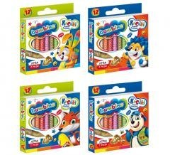 Kredki świecowe 12 kolorów BAMBINO