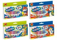 Kredki świecowe 24 kolory BAMBINO