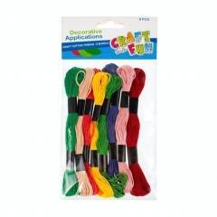 Ozdoba dekoracyjna mulina 8x mix