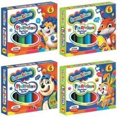 Plastelina 6 kolorów BAMBINO