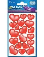 Naklejki papierowe - Serca 1