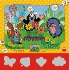 Puzzle 12 Krecik ogrodnik DINO