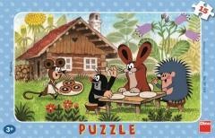 Puzzle 15 Krecik w odwiedzinach u przyjaciół DINO