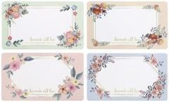 Etykieta samoprzylepna kwiatowe 250szt