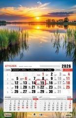 Kalendarz 2026 jednodzielny 3XL Mazury