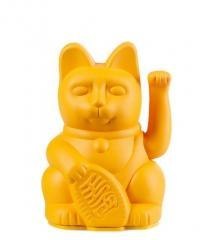 Kot szczęścia mały ciemnożółty