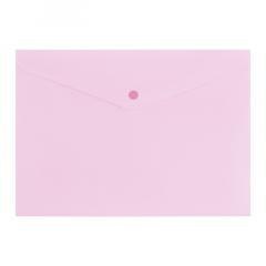 Teczka A4 zamykane na zatrzak pastel różowy