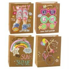 Torbka prezentowa 23x18x10,5cm MIX