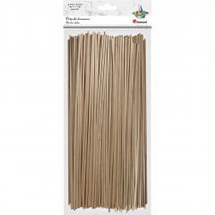 Drewniane patyczki ogkrągłe 3x250mm 100szt