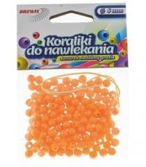 Koraliki do nawlekania złote + sznurek 6mm 16g