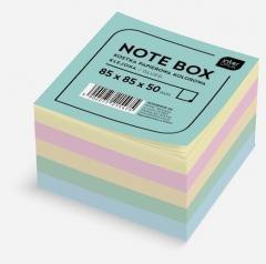 Kostka papierowa 85x85x50mm kolorowa klejona