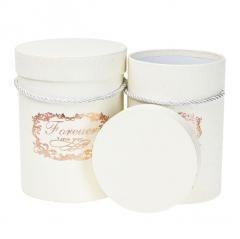 Pudełko Flower Box 2szt kremowy ROZETTE