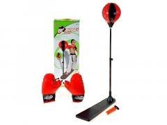 Rękawice bokserskie z gruszką na podstawie