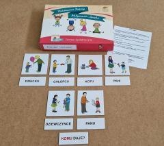Zestaw dydaktyczny. Komu daje? Czym jedzie?