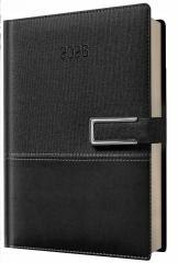 Kalendarz 2026 A5 dzienny biznes klasyczny czarny