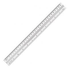 Linijka aluminiowa 30cm YN TEEN