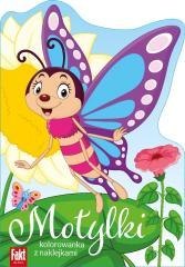 Motylki. Kolorowanka z naklejkami