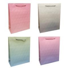 Torebka prezentowa M Gradient z tłoczeniem mix