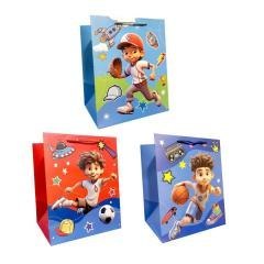 Torebka prezentowa dziecięca L szerokie dno mix