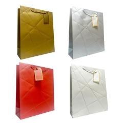 Torebka prezentowa uniwersalna L metalizowana mix