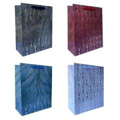 Torebka prezentowa uniwersalna L z metalizą mix
