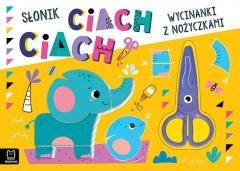 Wycinanki z nożyczkami. Słonik ciach, ciach!