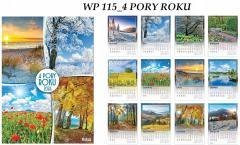 Kalendarz 2026 wieloplanszowy 4 pory roku