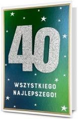 Karnet B6 Urodziny 40