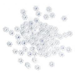 Konfetti śnieżynki opalizujące 9mm błękitne 80szt